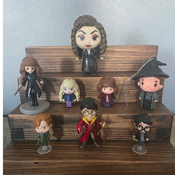 Wizarding World Other - Harry Potter Wizarding World Mini Figure Lot Bellatrix Hermione Luna 8pc Set
